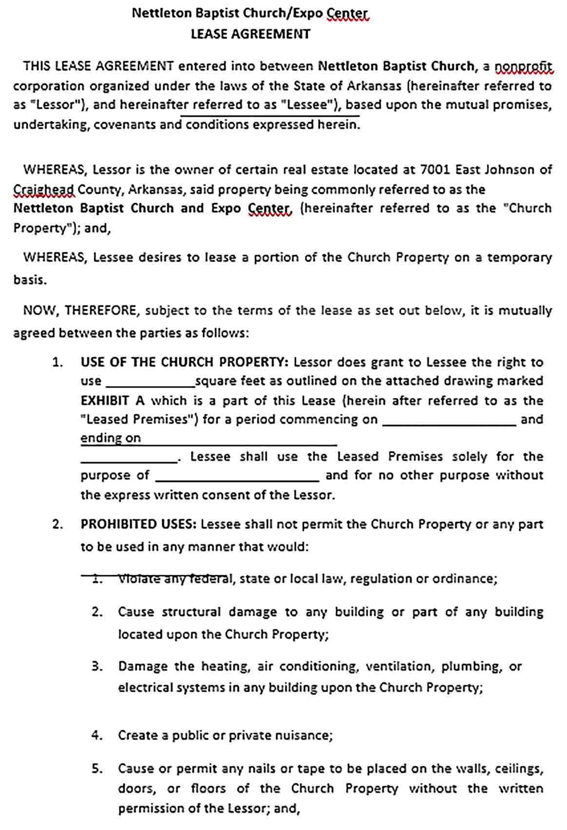 5-church-lease-agreement-template-sample